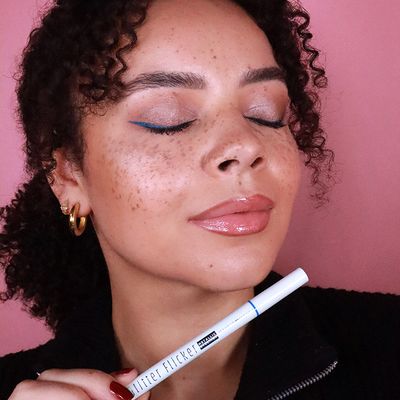 Glitter Flicker Metallic Eyeliner Blue